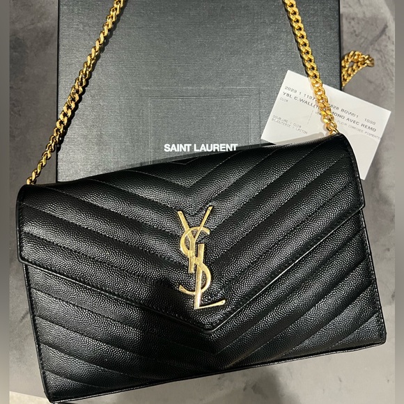 Saint Laurent Handbags - Yves Saint Laurent Cassandre envelope flap crossbody bag